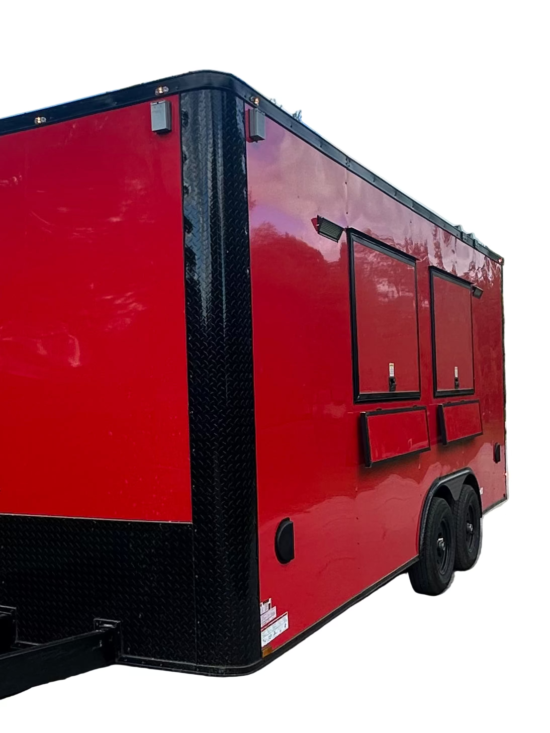 16' Red Blackout Mobile Concession Trailer