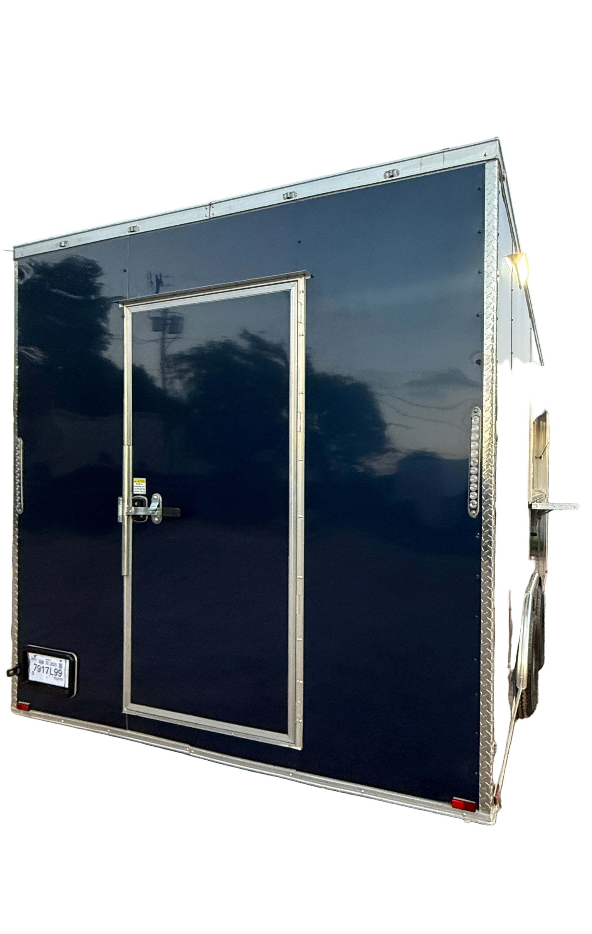 18FT Midnight Blue Espresso Concession Trailer