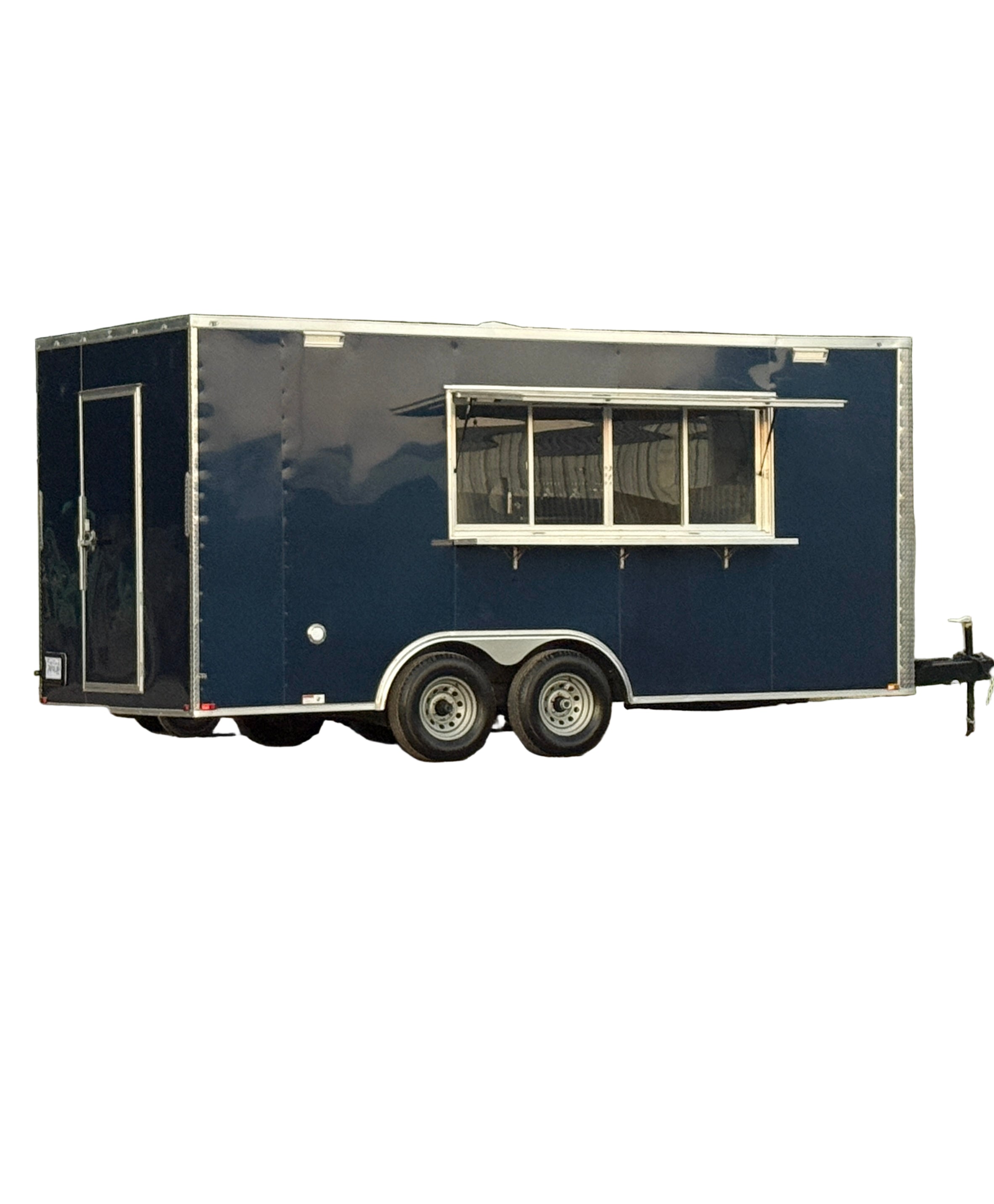 18FT Midnight Blue Espresso Concession Trailer