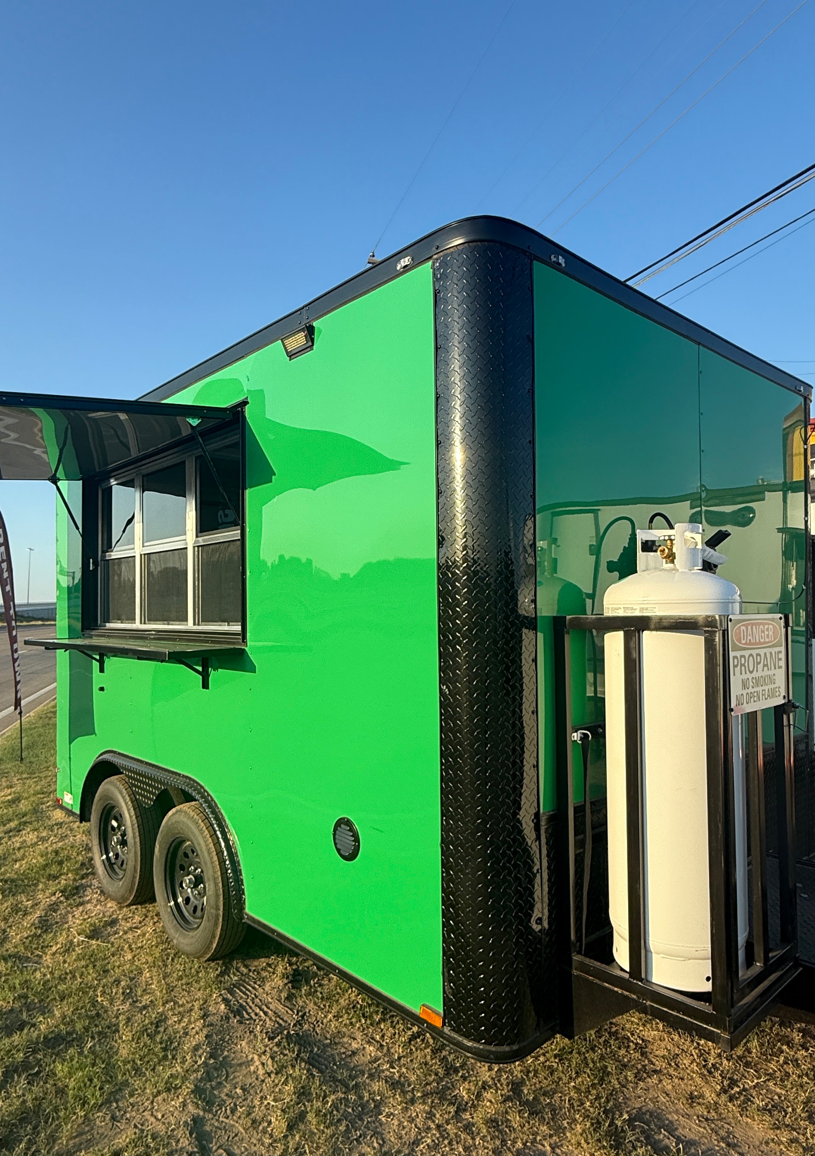 12 Ft Green Taco Trailer