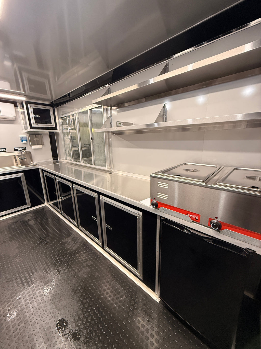 14 FT Yellow Cooking Trailer
