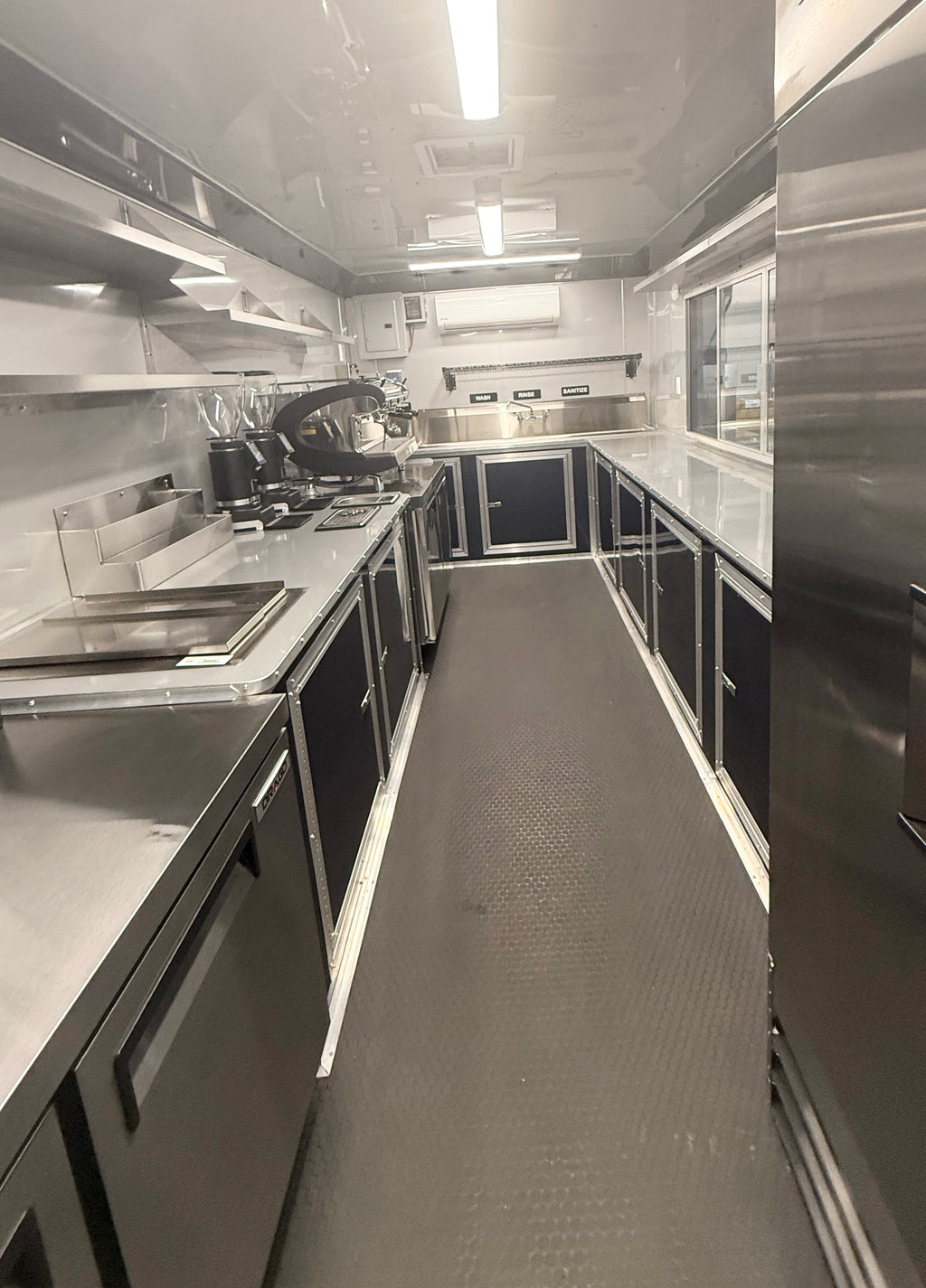 18FT Midnight Blue Espresso Concession Trailer