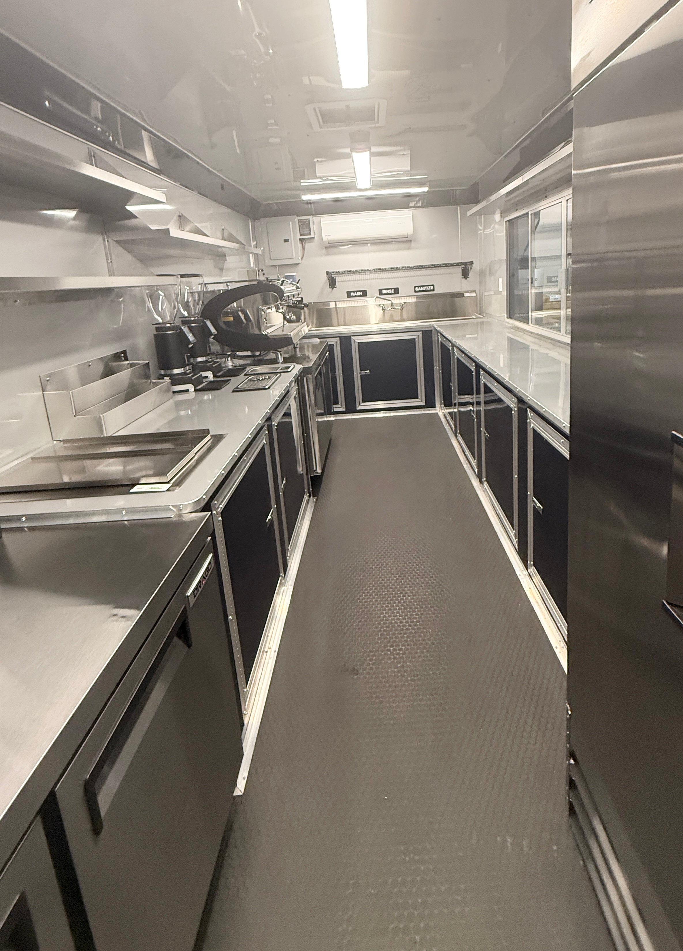 18FT Midnight Blue Espresso Concession Trailer
