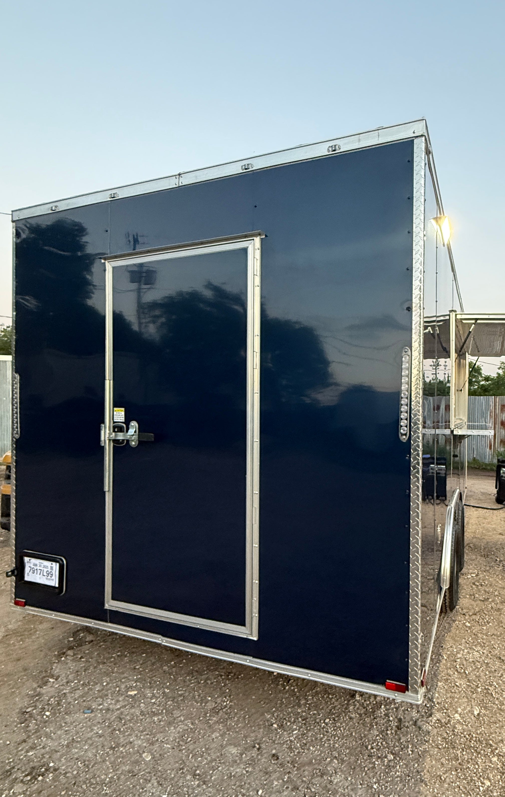 18FT Midnight Blue Espresso Concession Trailer
